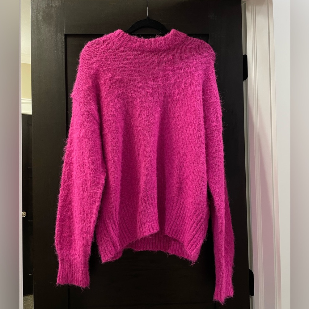 Hot pink target sweater